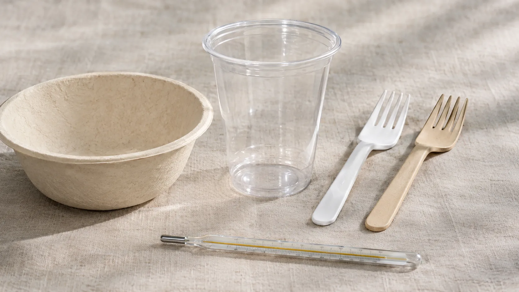 Bagasse, PLA, CPLA and PSM